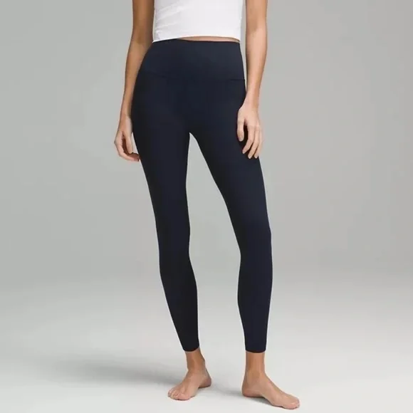 Lululemon Align High-Rise Ribbed Pant 28" TRUE NAVY Size 4 NWOT - Picture 1 of 7